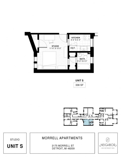 Renovated Studio Bedroom